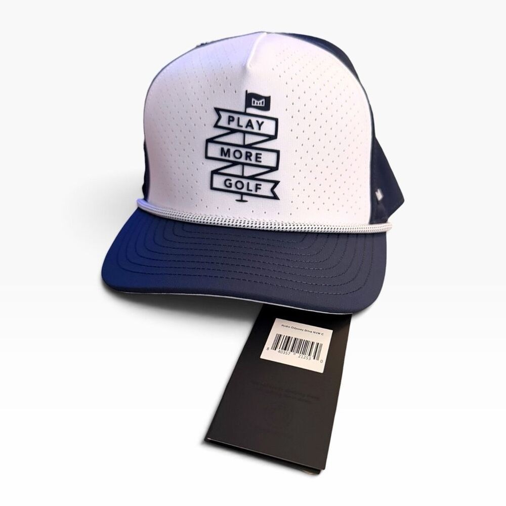 Melin Odysea Links Drive Hydro White Navy Collection Play More Golf Adjustable